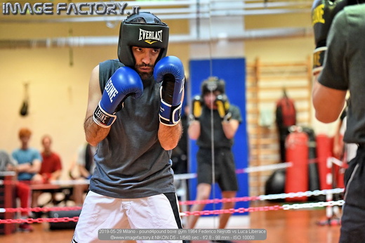 2019-05-29 Milano - pound4pound boxe gym 1964 Federico Nejrotti vs Luca Liberace